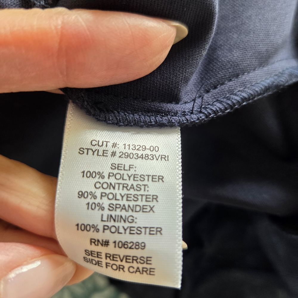 Trixxi Navy Strapless Rosette Cocktail Dress with Beaded Waistband Junior Size 3 - Picture 7 of 11